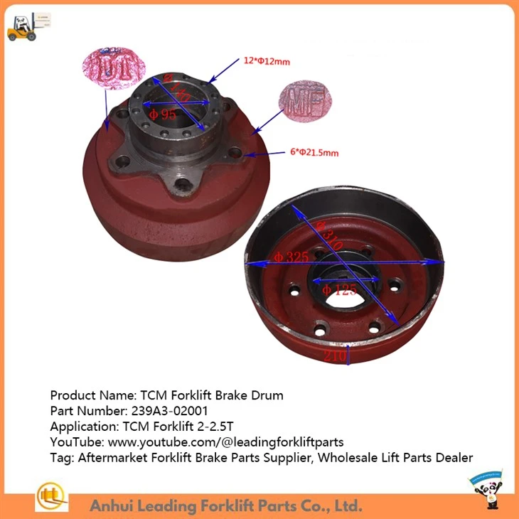 TCM Forklift Brake Drum