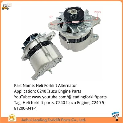 C240 Isuzu Cav Qhov Chaw|Lag luam wholesale Heli Forklift Alternator|C240 5-81200-341-1